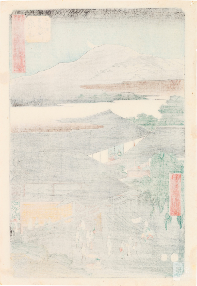Utagawa Hiroshige (1797-1858) | The complete set of Famous Sights of the Fifty-three Stations (Gojusan tsugi meisho zue), also known as the Vertical Tokaido | Edo period, 19th century - 图86